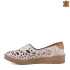 Ниски дамски пролетно летни обувки от бяла цветна кожа 21223-8