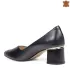 Елегантни дамски обувки от естествена кожа в черно 21493-1