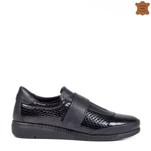 Ниски дамски ежедневни обувки в черен цвят 21497-1...