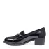 Дамски обувки от еко лак и велур в черно 21507-1