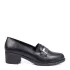 Дамски ежедневни обувки в черно на среден ток 21508-1
