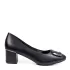 Черни дамски обувки с ефектна тока 21511-1