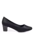 Дамски обувки от ефектна черна еко кожа 21512-1