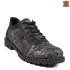 Ниски дамски ежедневни обувки от естествена кожа в черно 21542-1