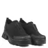 Български ежедневни дамски велурени обувки в черен...