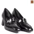 Ефектни дамски елегантни обувки от черен лак 21562...