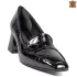 Ефектни дамски елегантни обувки от черен лак 21562-1