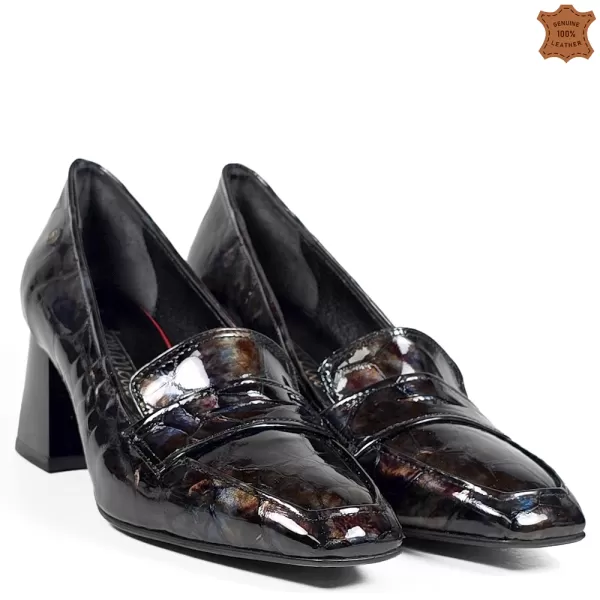 Дамски елегантни обувки от лак в преливащи цветове 21562-4
