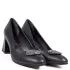 Черни елегантни дамски обувки с красива брошка 215...