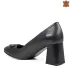 Черни елегантни дамски обувки с красива брошка 21566-2