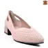 Ниски елегантни дамски пролетни обувки в цвят пудра 21580-3