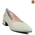 Ниски елегантни дамски пролетни обувки в цвят резеда 21580-4