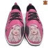 Цикламени дамски обувки с арт мотиви 21582-3