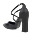 Дамски официални сандали в черен цвят 21590-1