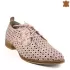 Пролетно летни ниски дамски обувки от розова цветна кожа 21602-3