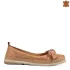 Кокетни дамски кожени пролетно летни обувки в цвят таба 21628-3
