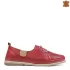 Червени пролетно летни дамски обувки с ластични връзки 21631-6