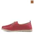 Червени пролетно летни дамски обувки с ластични връзки 21631-6