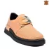 Дамски пролетни обувки в цвят корал от естествена кожа 21641-3