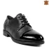 Ниски черни дамски ежедневни обувки от естествена кожа 21649-1