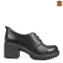Дамски ежедневни обувки в черен цвят на среден ток 21650-1