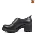 Дамски ежедневни обувки в черен цвят на среден ток 21650-1