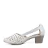 Дамски пролетно летни обувки от еко сатен в бяло 21651-2