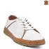 Бели дамски ежедневни обувки от естествена кожа 21675-1