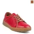 Червени дамски ежедневни обувки от естествена кожа 21675-2
