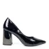 Лачени дамски обувки Eliza в черно с висок ток 21679-1