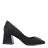 Велурени дамски елегантни обувки Eliza в черен цвят 21682-1