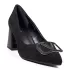 Велурени дамски елегантни обувки Eliza в черен цвят 21682-1