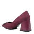 Велурени дамски елегантни обувки Eliza в цвят бордо 21682-3