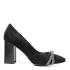 Ефектни дамски елегантни обувки Eliza от велур в черно 21684-1