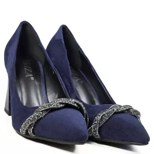 Ефектни дамски елегантни обувки Eliza от велур в с...