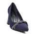 Ефектни дамски елегантни обувки Eliza от велур в синьо 21684-2