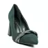 Ефектни дамски елегантни обувки Eliza от велур в зелено 21684-3