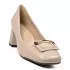 Дамски елегантни обувки Eliza от еко кожа в бежов цвят 21687-2