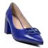 Дамски елегантни обувки Eliza в синьо с модерен ток 21688-3