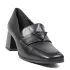 Дамски елегантни обувки Eliza в черно със среден ток 21690-1