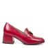 Дамски елегантни обувки Eliza в червено със среден ток 21690-2