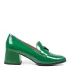 Дамски елегантни обувки Eliza в зелено със среден ток 21690-5