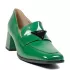 Дамски елегантни обувки Eliza в зелено със среден ток 21690-5
