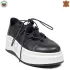 Летни дамски спортни обувки в черно от естествена кожа 21697-1