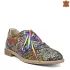 Дамски ниски обувки от цветна ефектна кожа с перфорация 21722-2