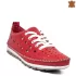 Дамски равни летни обувки в червен цвят 24042-3