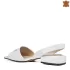 Бели елегантни дамски сандали с нисък ток 21376-1