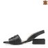 Черни елегантни дамски сандали с нисък ток 21376-5
