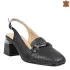 Черни елегантни дамски сандали с отворена пета 21612-1