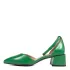 Дамски зелени сандали със затворени пръсти и пета 21683-4
